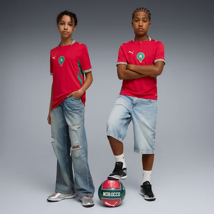 Camisa Infantil Marrocos 2026/27 I - detalhe da manga