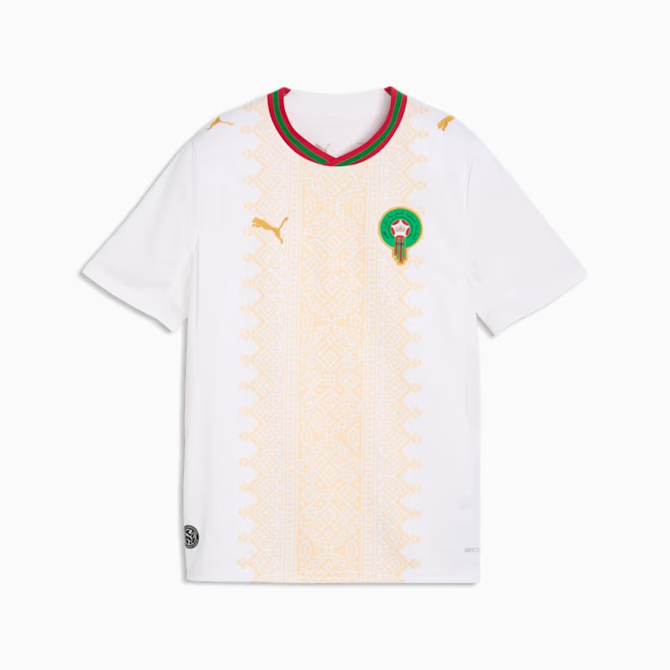 Camisa Infantil Marrocos 2026/27 II - detalhe da gola