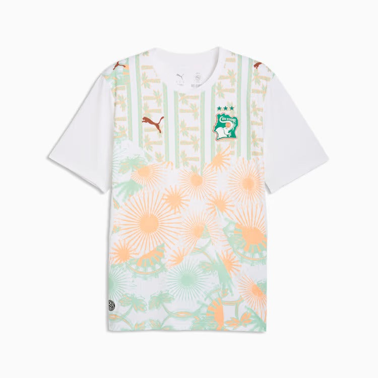 Camisa Costa do Marfim 2026/27 II - detalhe da gola