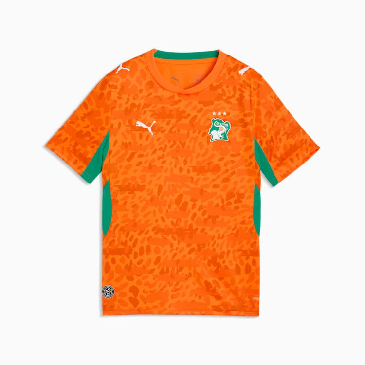 Camisa Infantil Costa do Marfim 2026/27 I - detalhe da manga