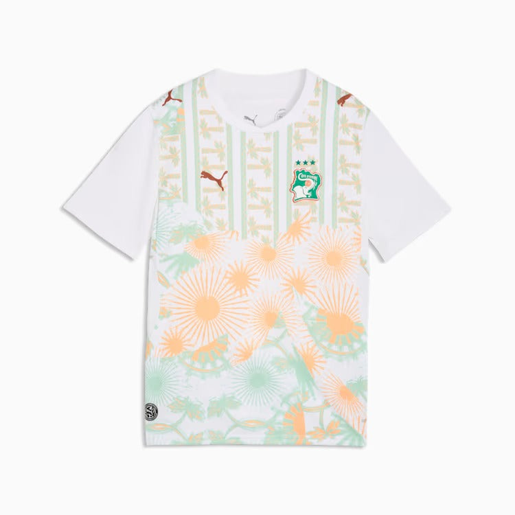 Camisa Infantil Costa do Marfim 2026/27 II - detalhe da manga