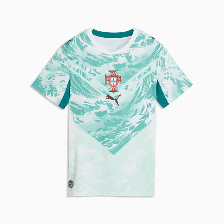 Camisa Feminina Portugal 2026/27 II - detalhe da manga