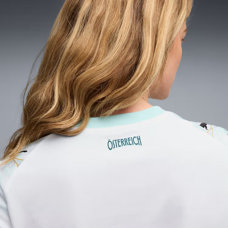 Camisa Feminina Áustria 2026/27 II - vista traseira