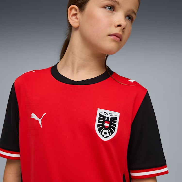 Camisa Infantil Áustria 2026/27 I - vista traseira