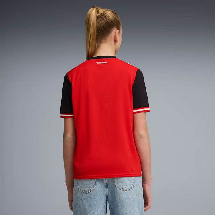Camisa Infantil Áustria 2026/27 I - detalhe da gola