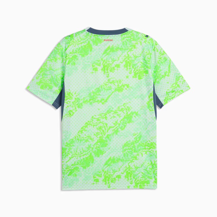 Camisa Suíça 2026/27 II - detalhe da gola