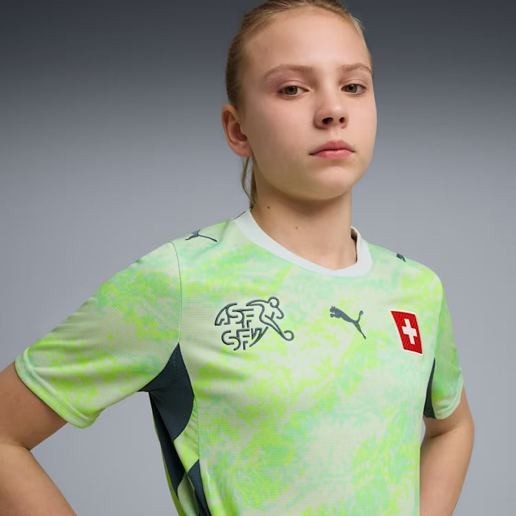 Camisa Infantil Suíça 2026/27 II - vista traseira