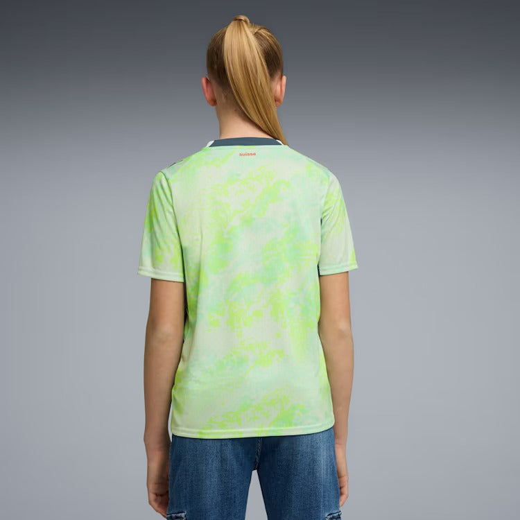 Camisa Infantil Suíça 2026/27 II - detalhe da gola