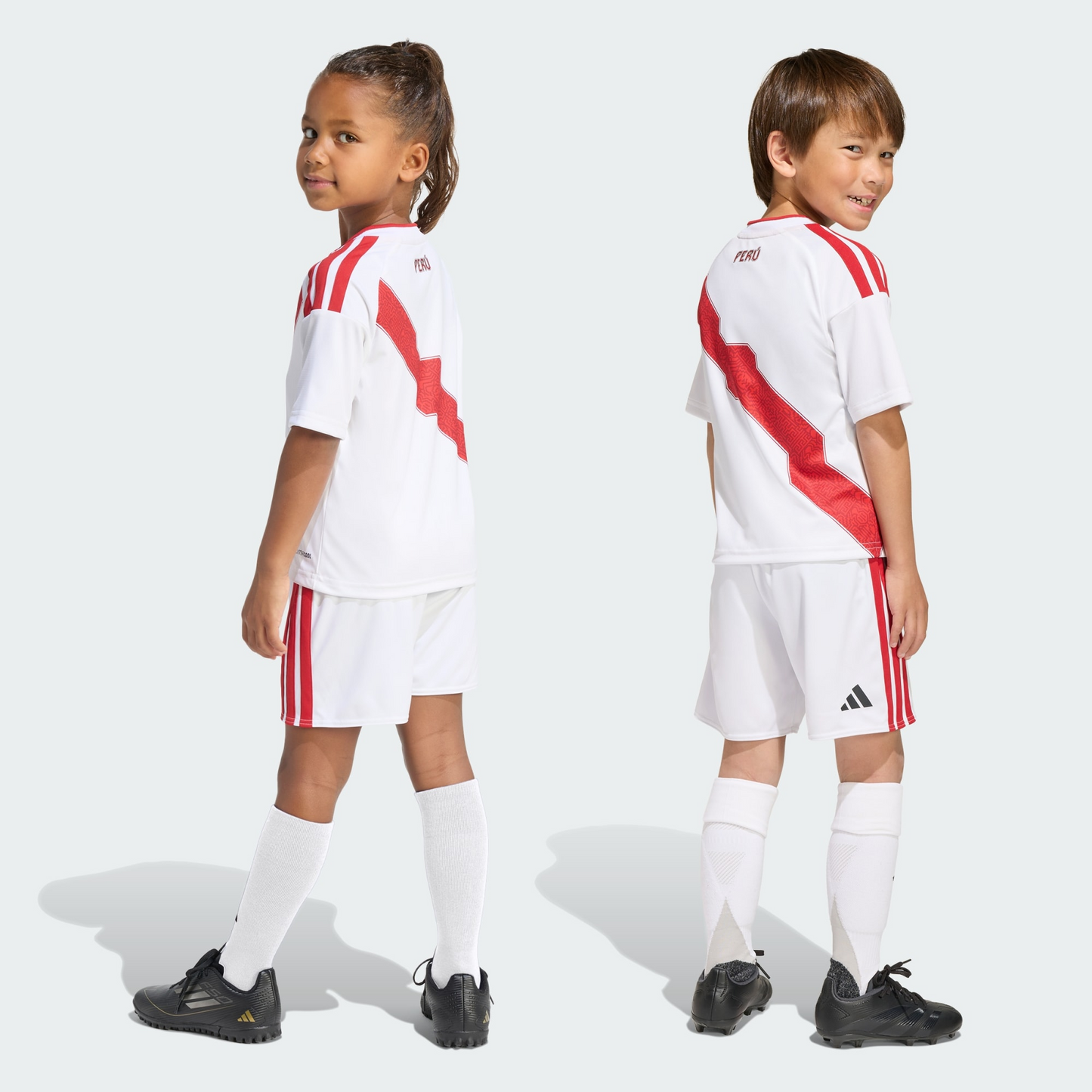 Conjunto Infantil Peru 2026/27 I Kit - detalhe da gola