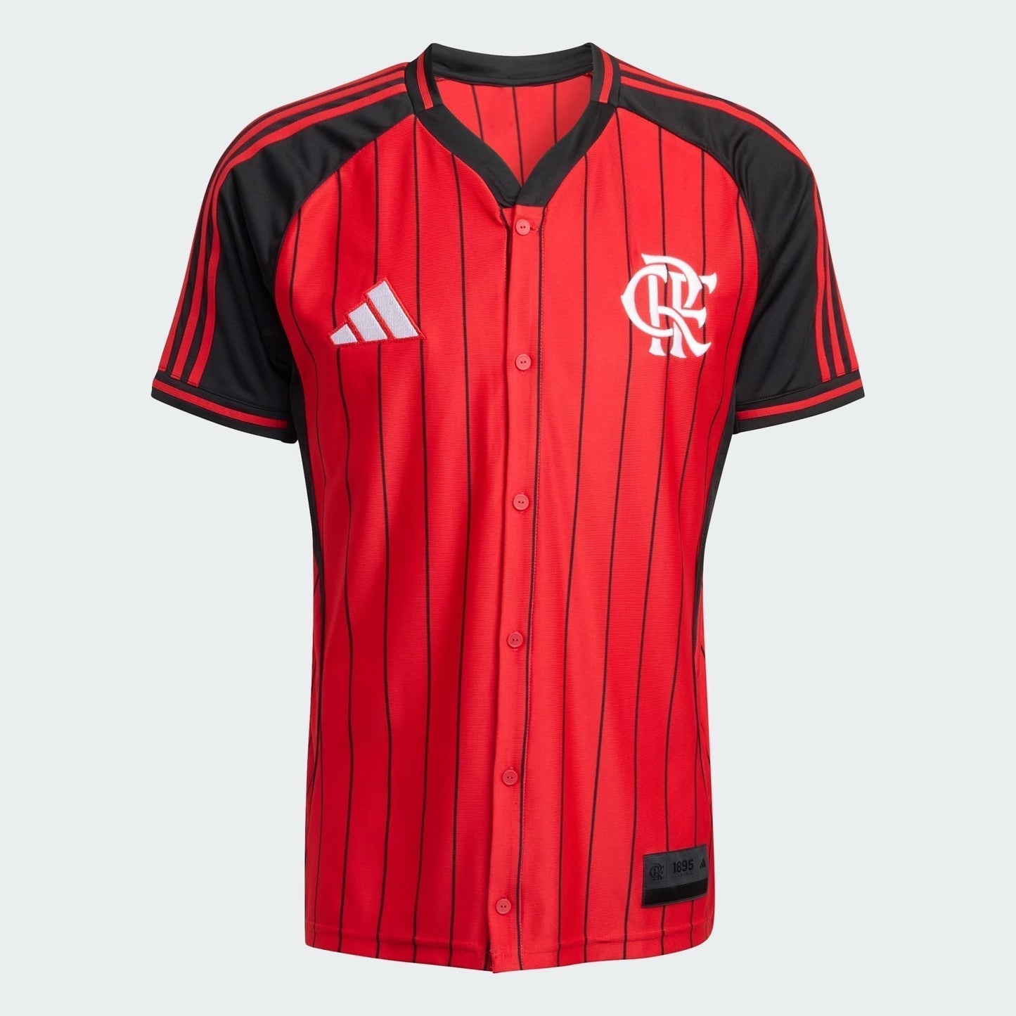 Camisa Adidas Flamengo 2025/26 US Pack - detalhe da gola