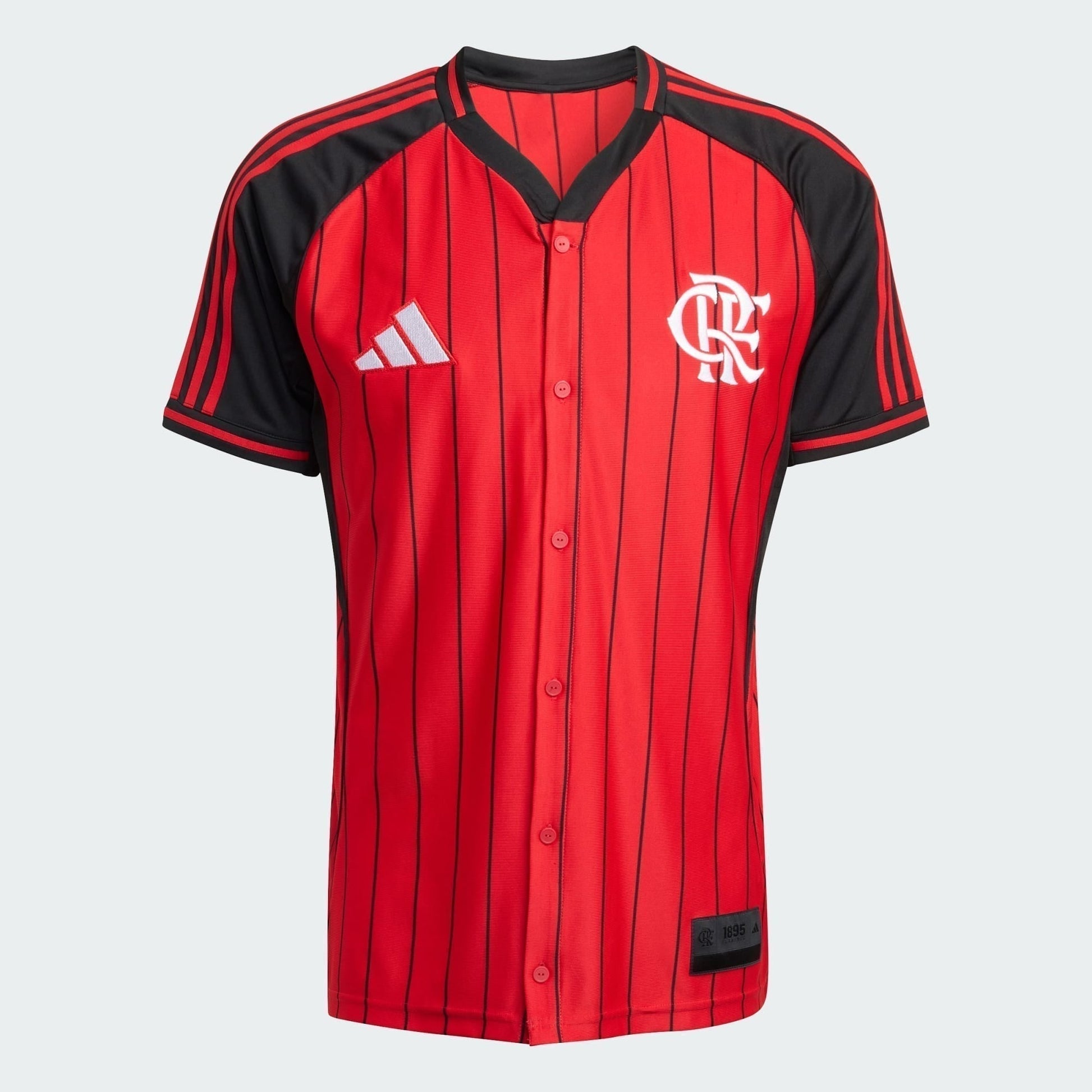 Camisa Adidas Flamengo 2025/26 US Pack - detalhe da gola