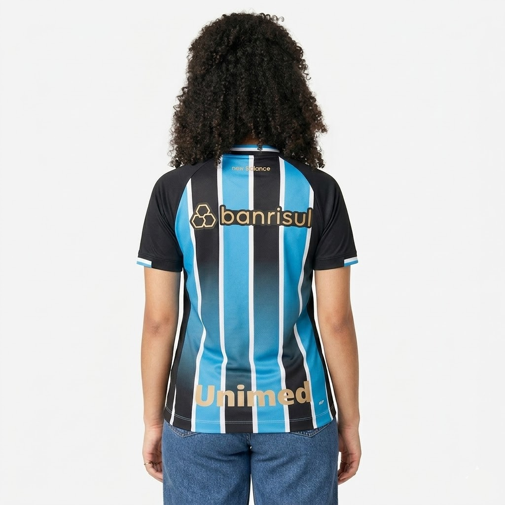 Camisa Grêmio Feminina 2026/27 I - vista traseira