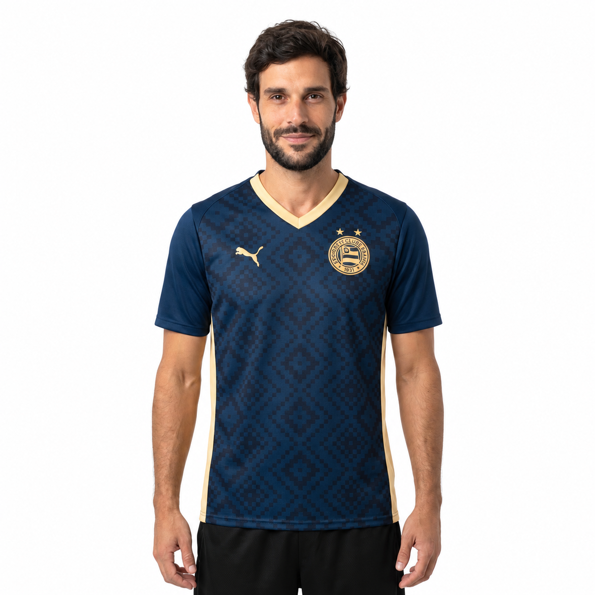 Camisa Bahia Third 26/27 - Azul e Dourado