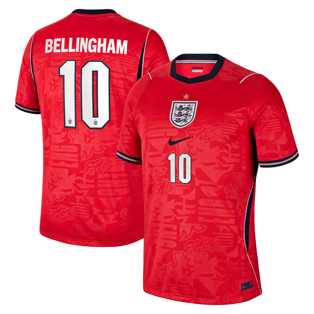 Camisa Inglaterra Away Copa 2026 - #10 Bellingham - Torcedor