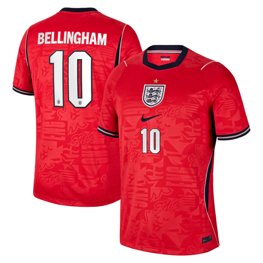Camisa Inglaterra Away Copa 2026 - #10 Bellingham - Torcedor