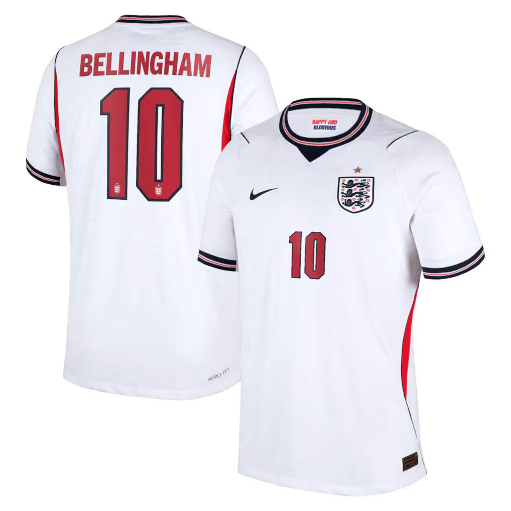 Camisa Inglaterra Home Copa 2026 - #10 Bellingham - Torcedor