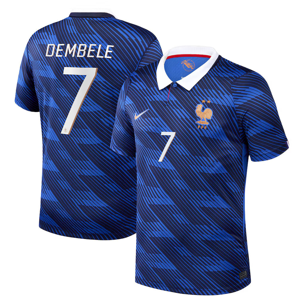 Camisa França Home Copa 2026 - #7 Dembélé - Torcedor