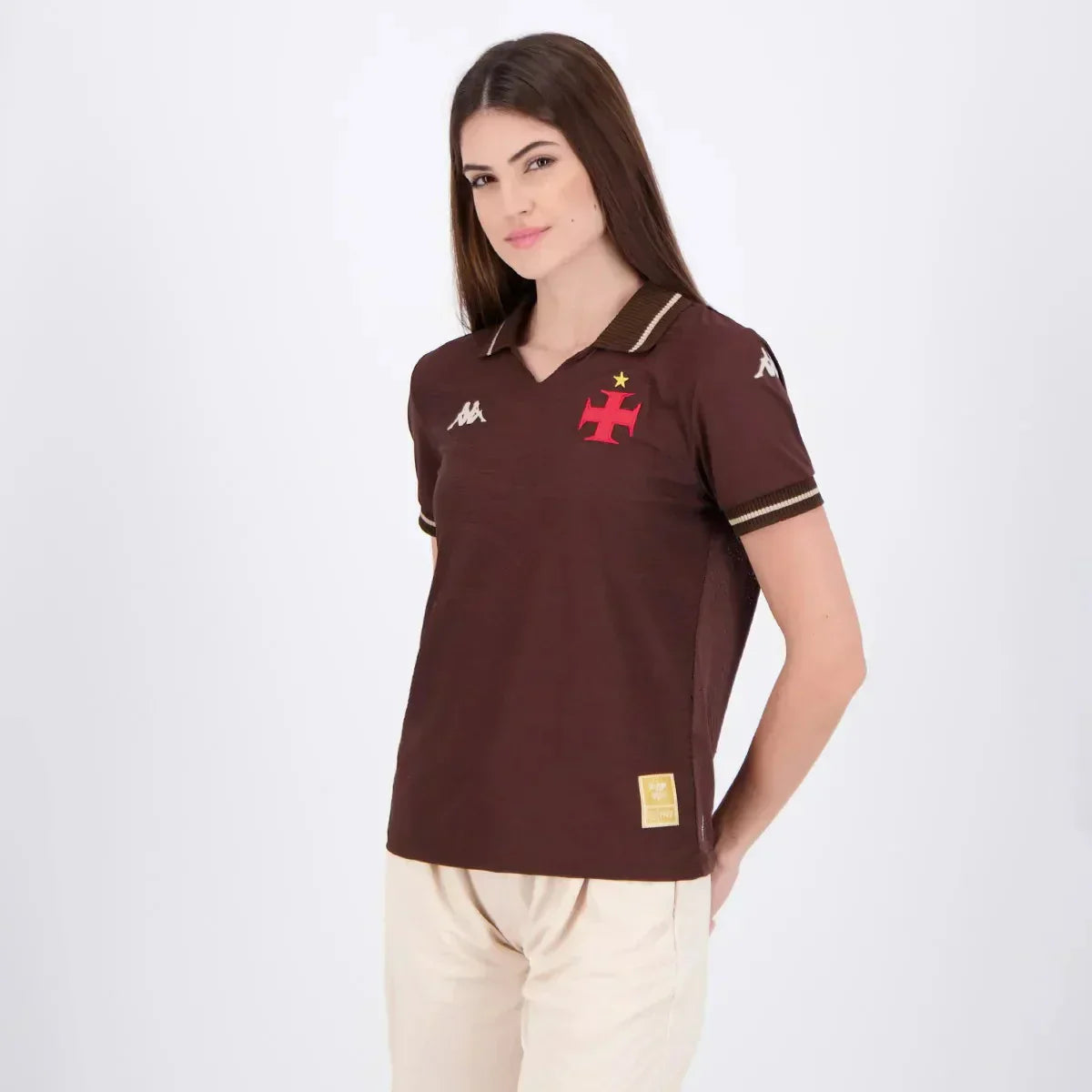 Camisa Feminina Vasco III 2025/26 - detalhe da gola