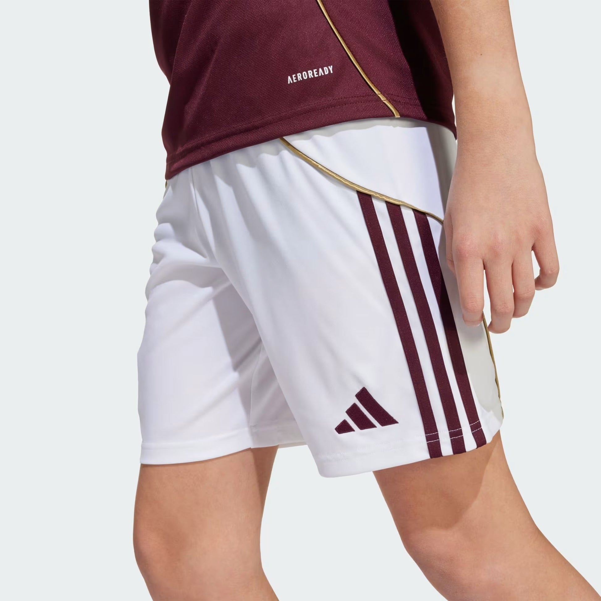 Conjunto Infantil Adidas Aston Villa 2025/26 I - detalhe