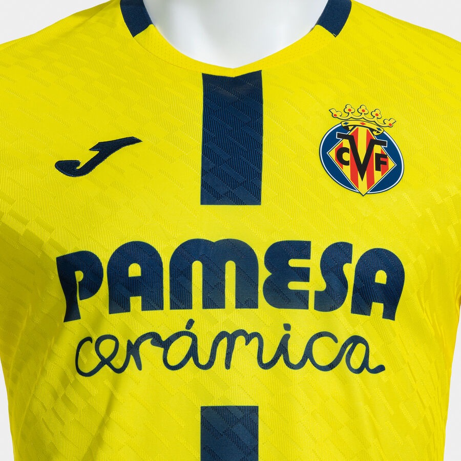 Camisa Joma Villareal 2025/26 I - detalhe da gola