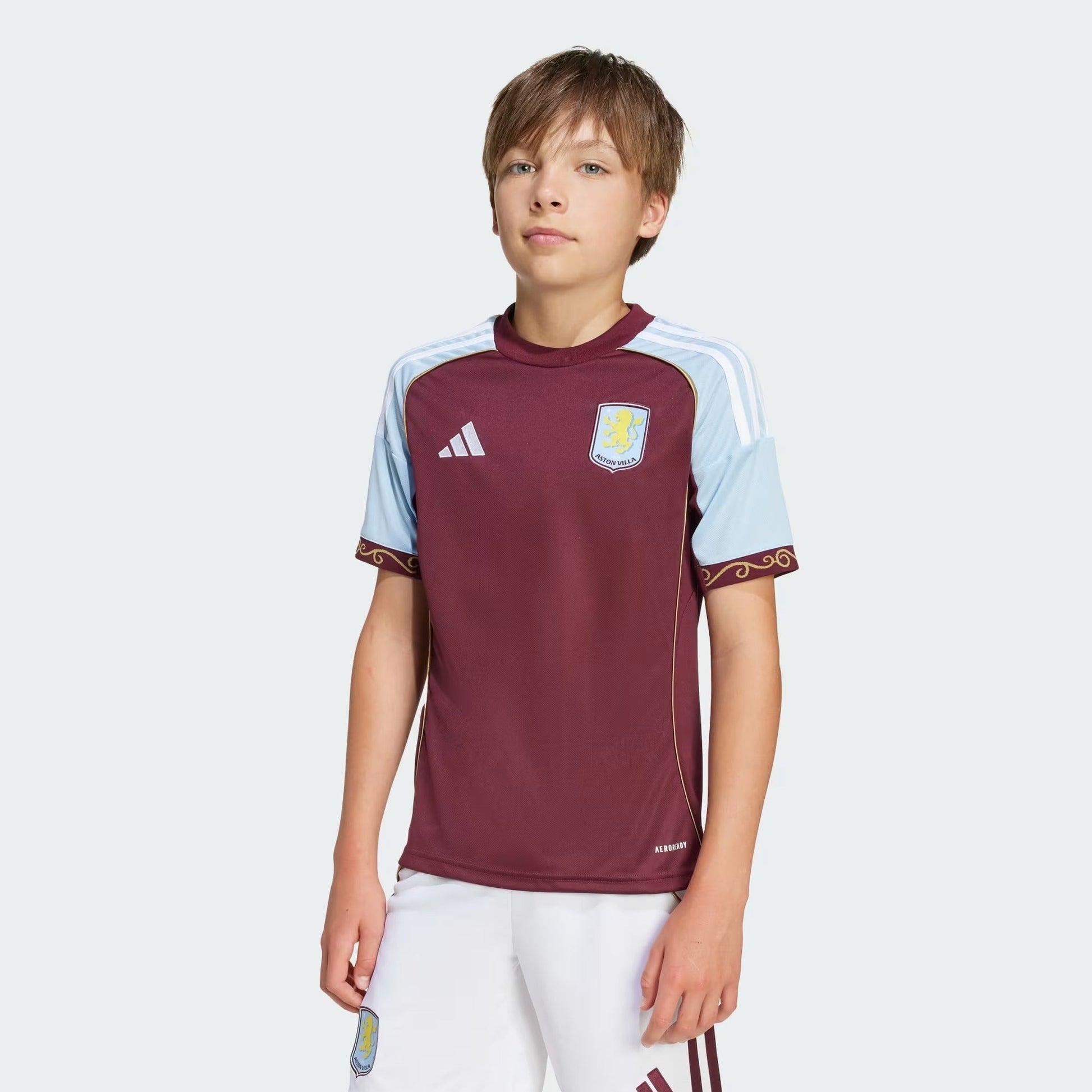 Conjunto Infantil Adidas Aston Villa 2025/26 I - vista traseira