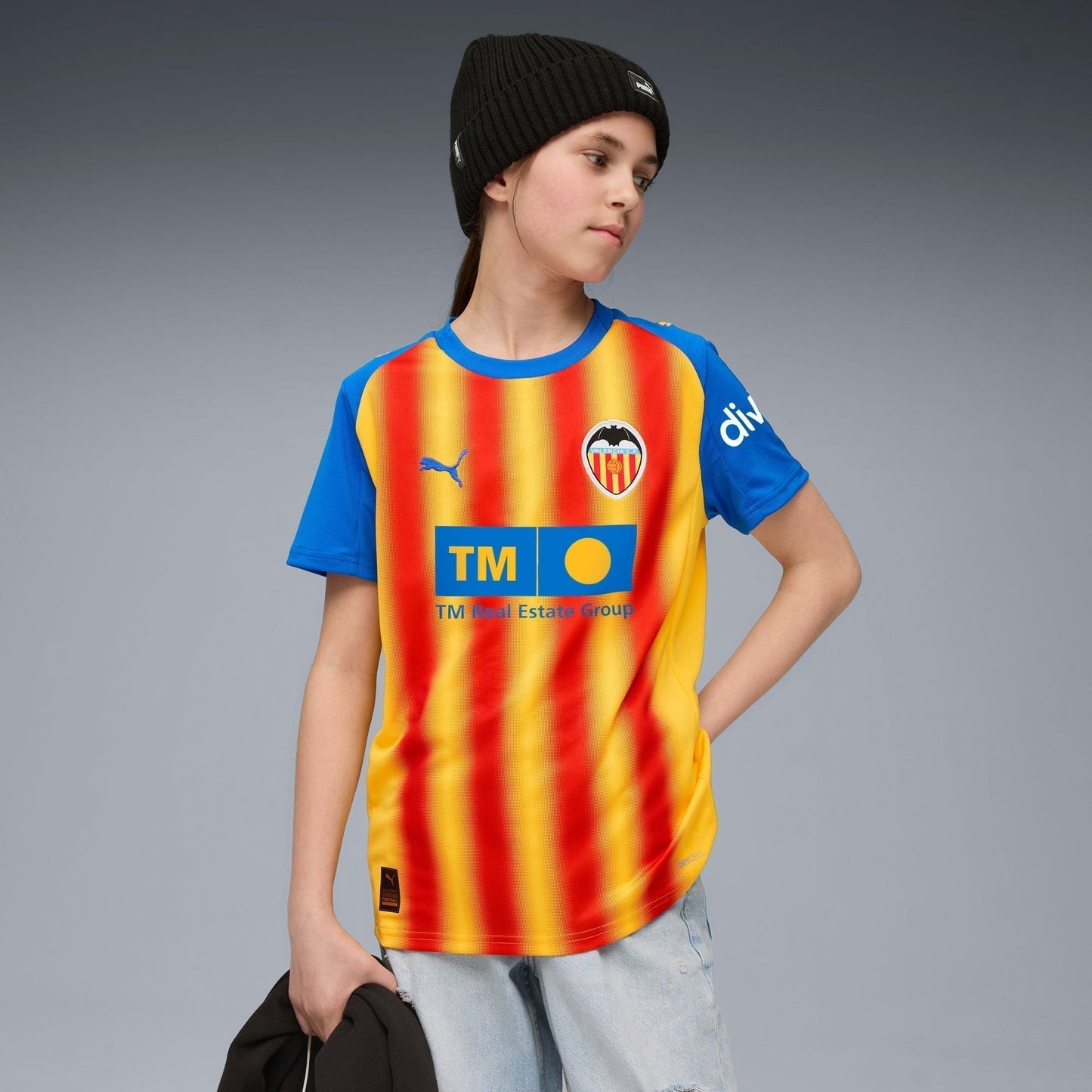 Conjunto Infantil Puma Valencia 2025/26 III - detalhe