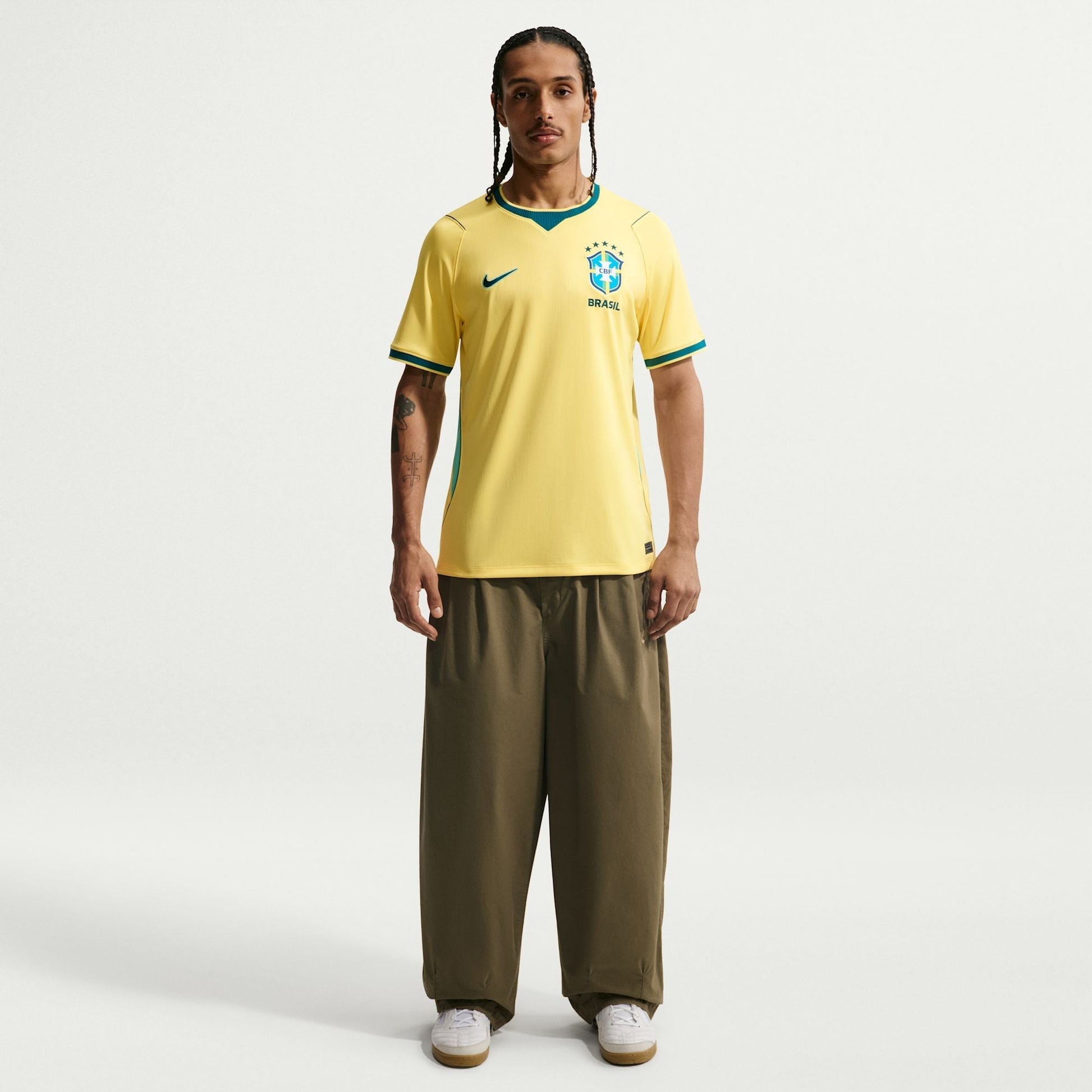 Camisa Seleção Brasileira 2026/27 I - detalhe da gola