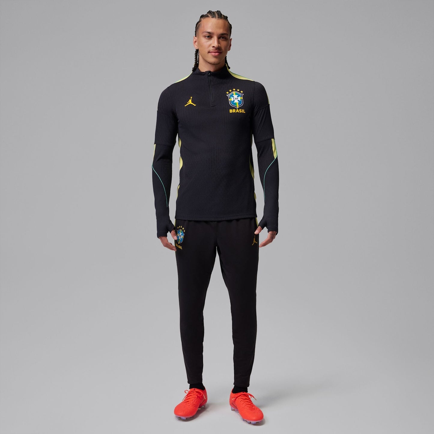 Conjunto de Treino Brasil 2026/27 Preto - detalhe