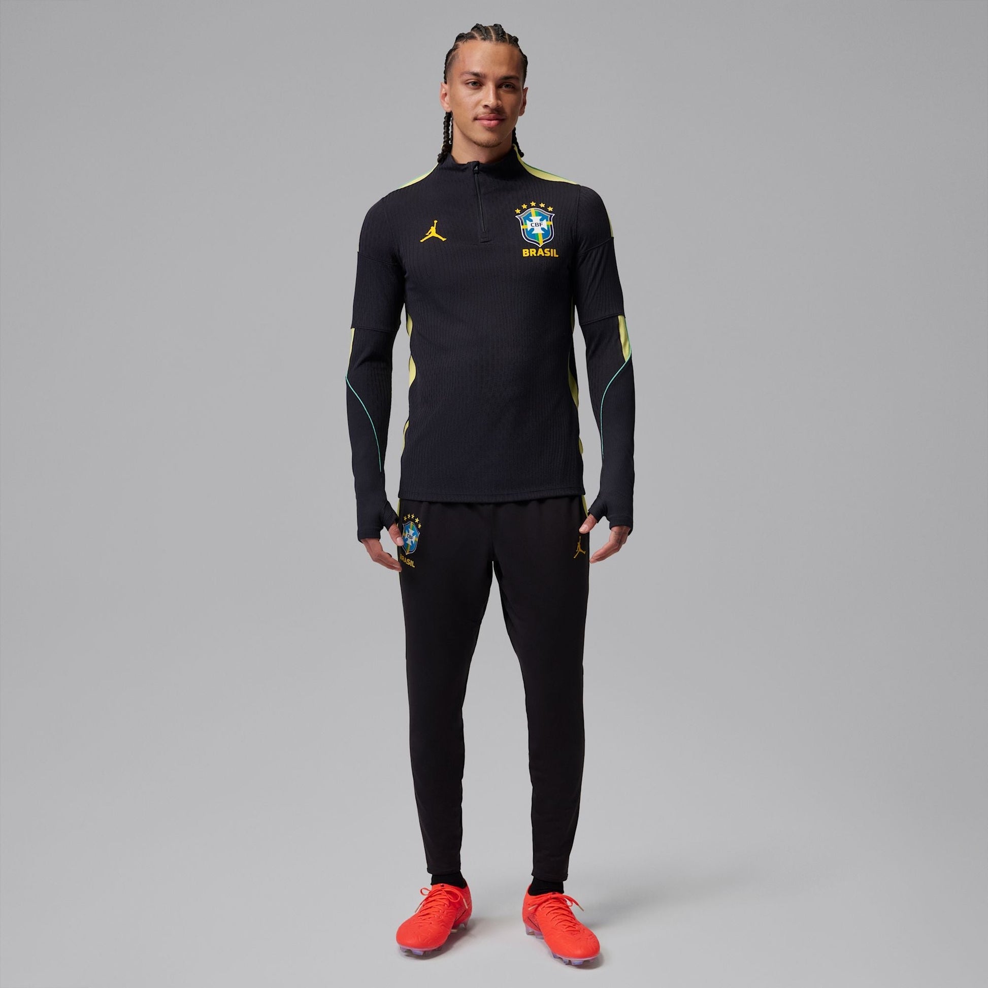 Conjunto de Treino Brasil 2026/27 Preto - detalhe